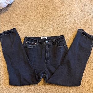 Abercrombie & Fitch Women's Straight Leg high rise Jeans